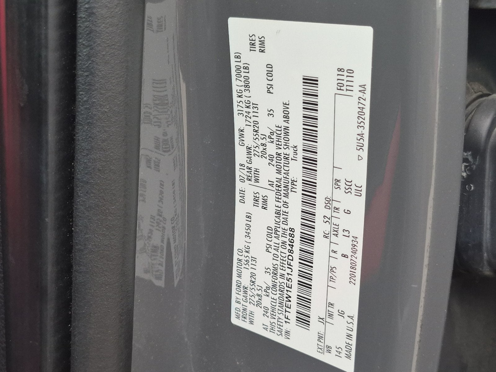 2018 Ford F-150 XL