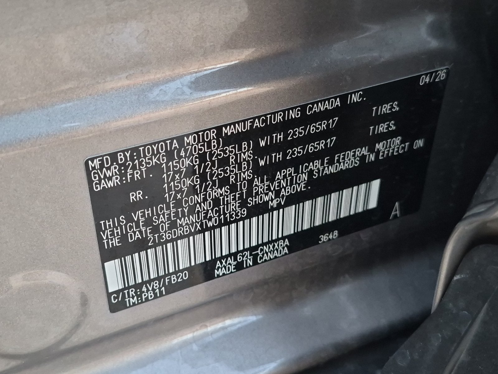 2026 Toyota RAV4 LE