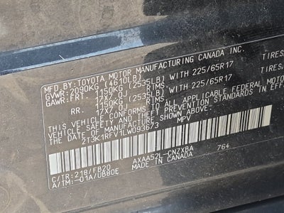2020 Toyota RAV4 LE