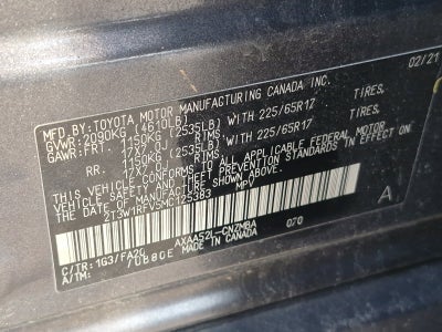 2021 Toyota RAV4 XLE