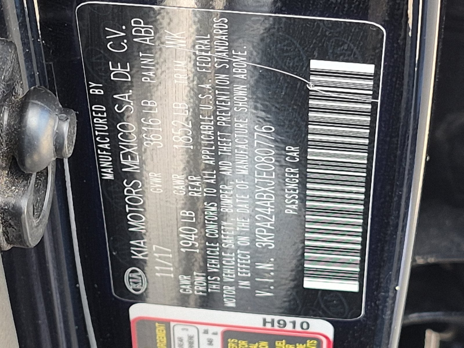 2018 Kia Rio LX