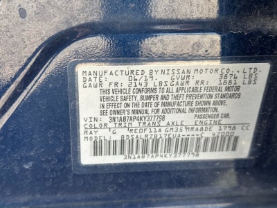 2019 Nissan Sentra SR