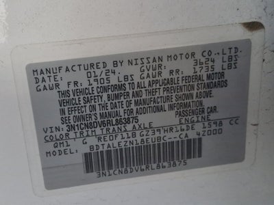 2024 Nissan Versa 1.6 S