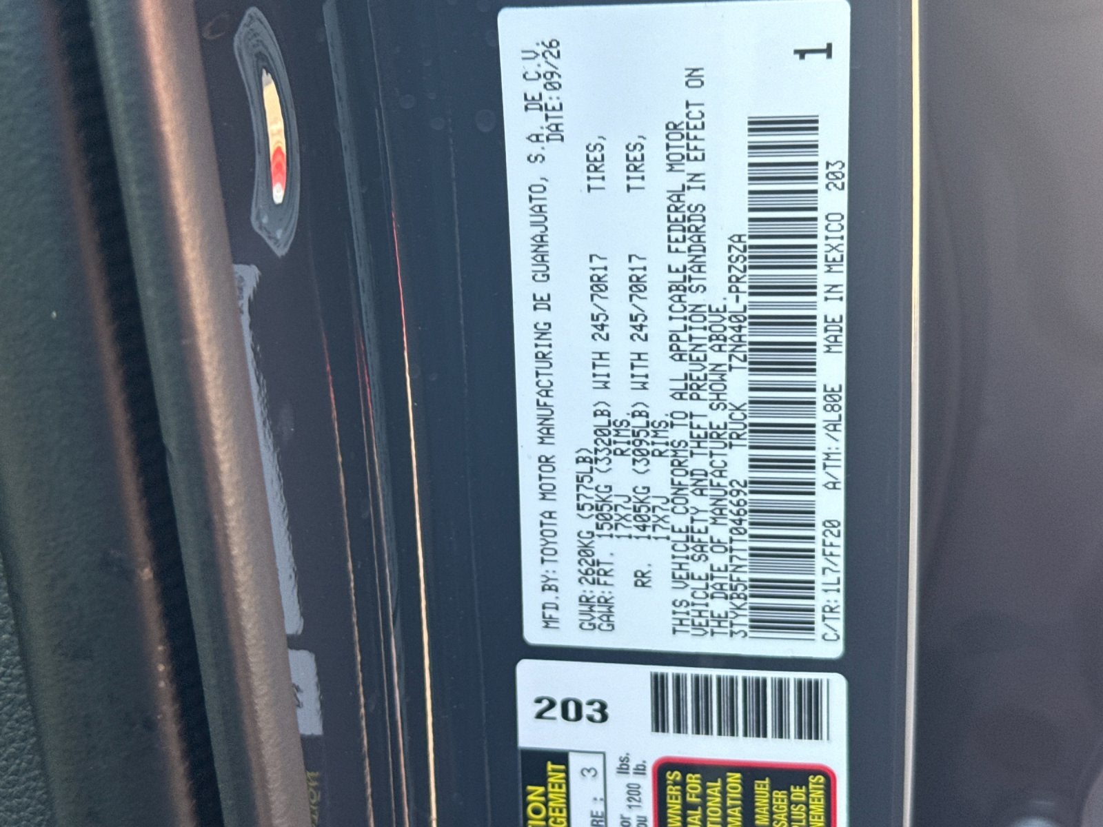 2026 Toyota Tacoma SR5