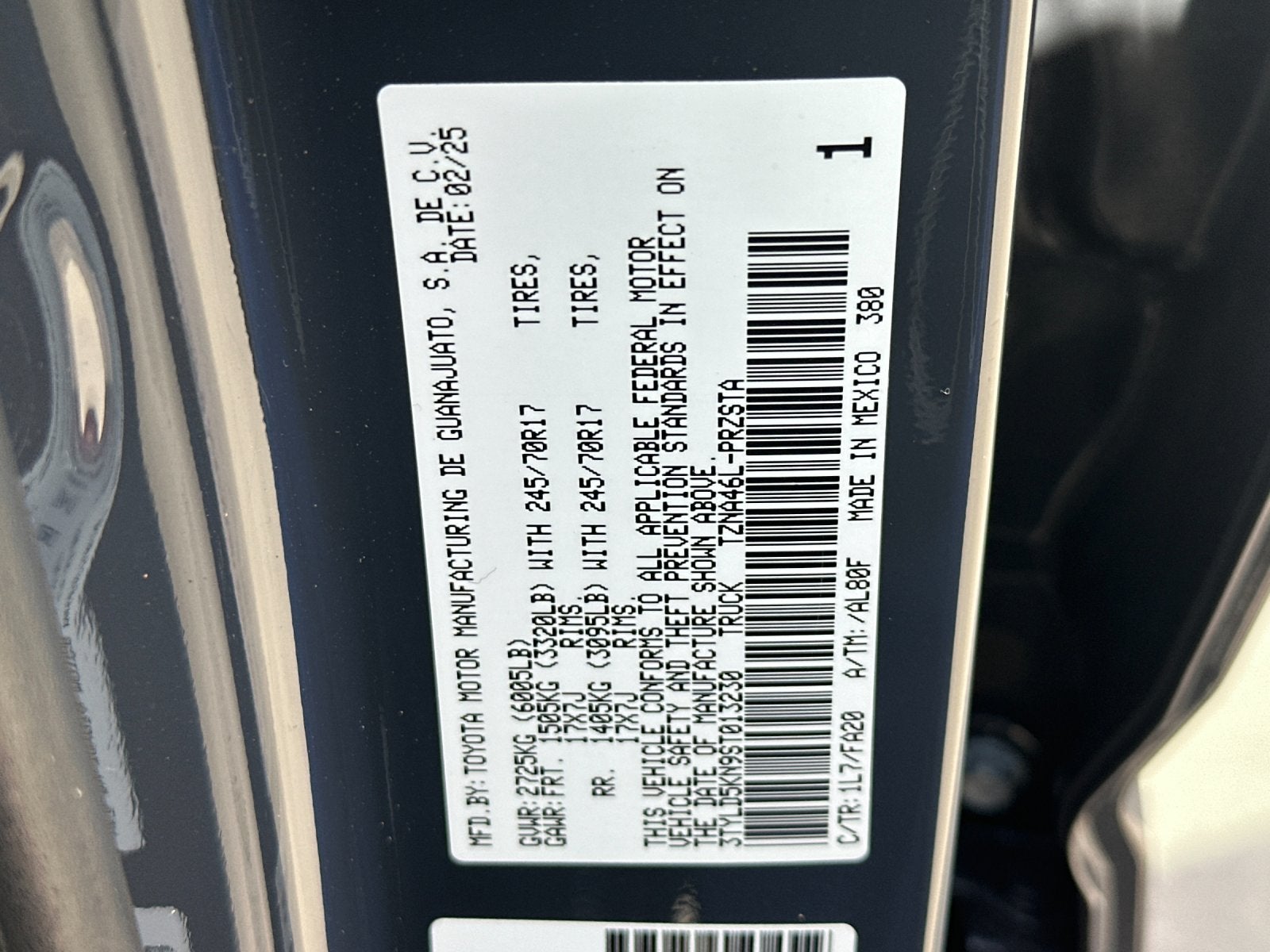 2025 Toyota Tacoma SR