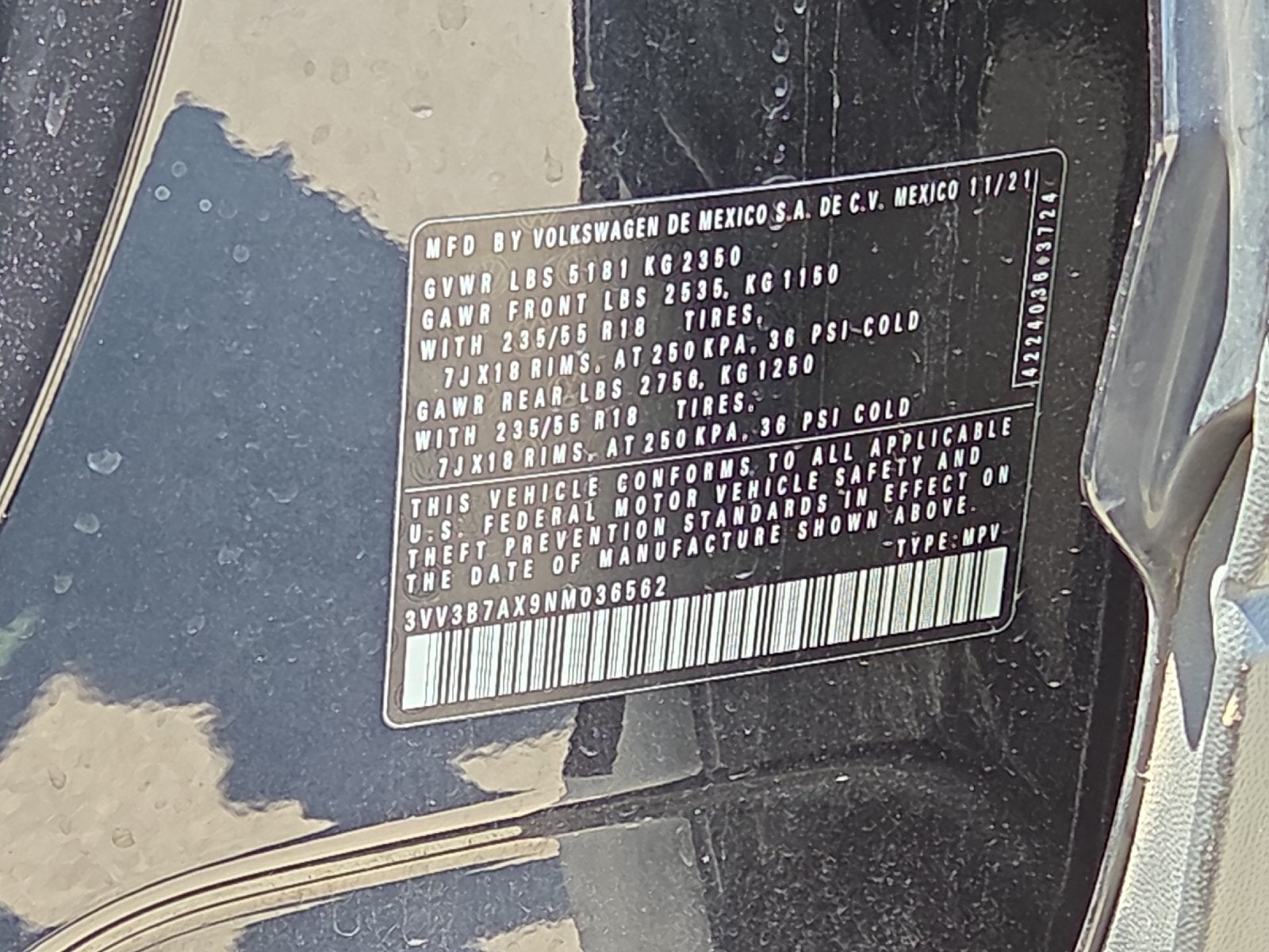 2022 Volkswagen Tiguan 2.0T SE
