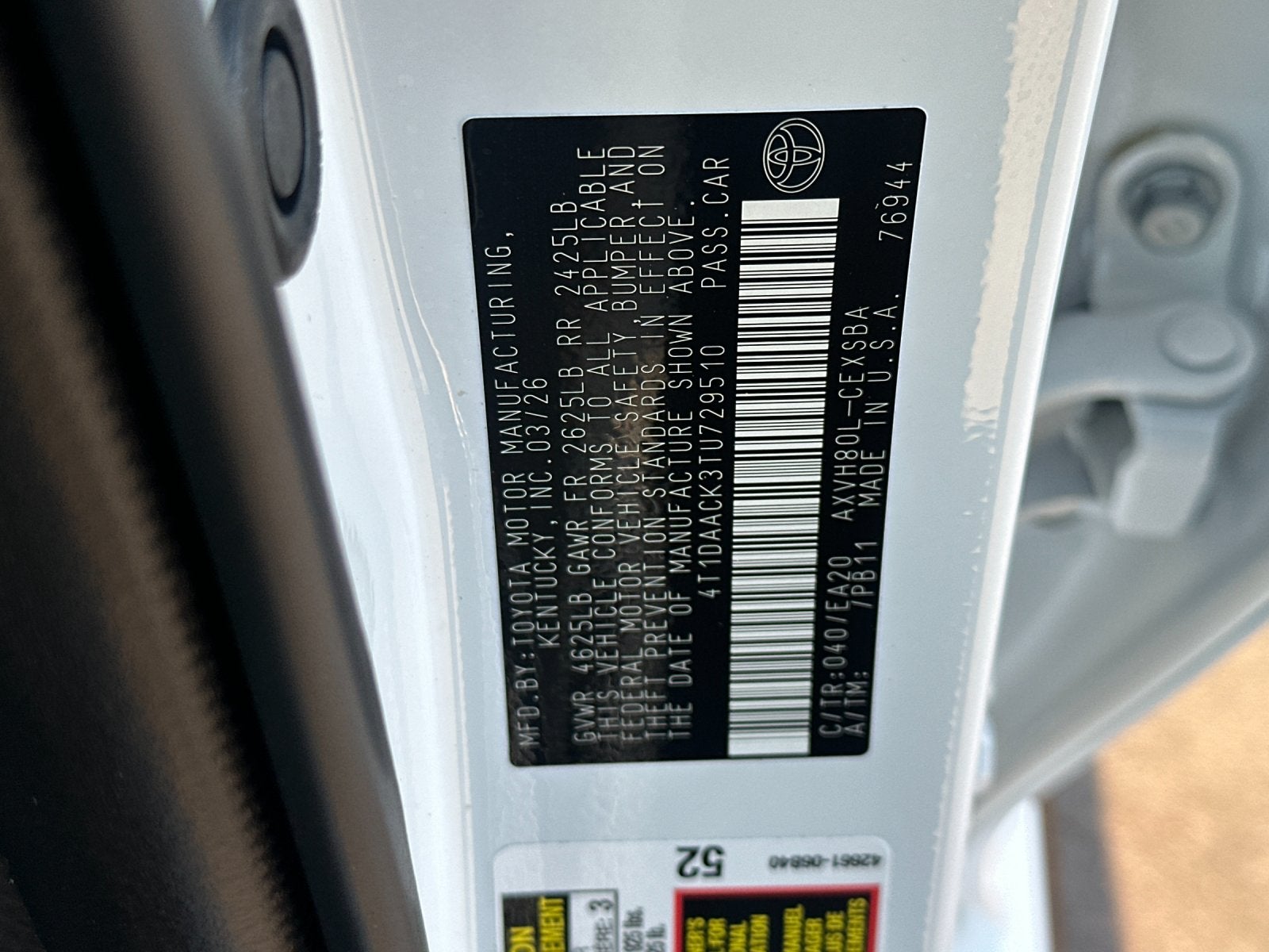 2026 Toyota Camry SE