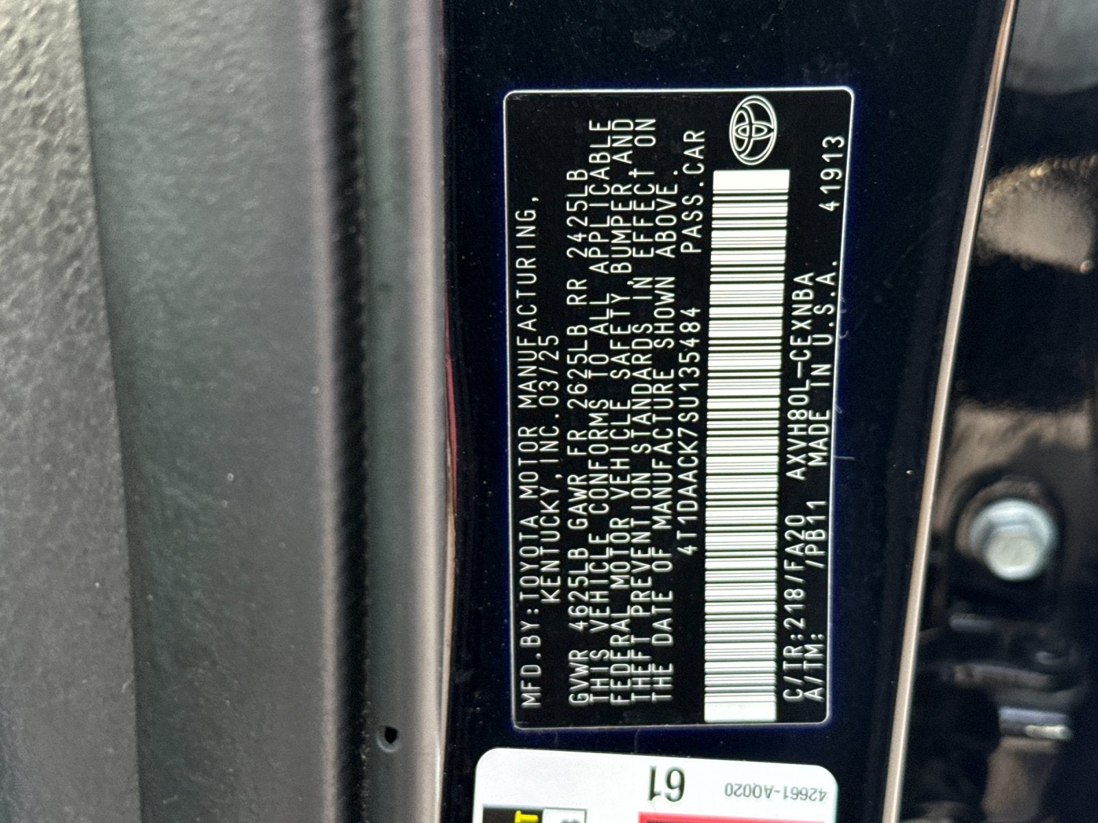 2025 Toyota Camry LE
