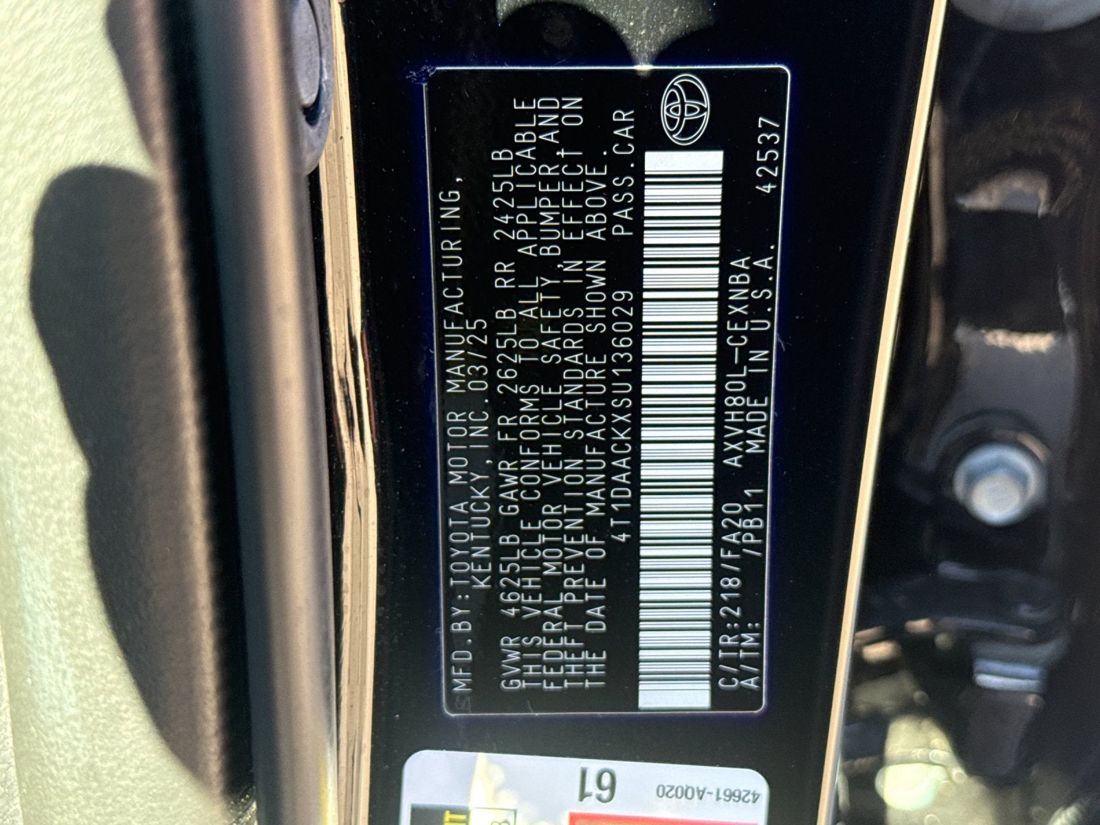 2025 Toyota Camry LE