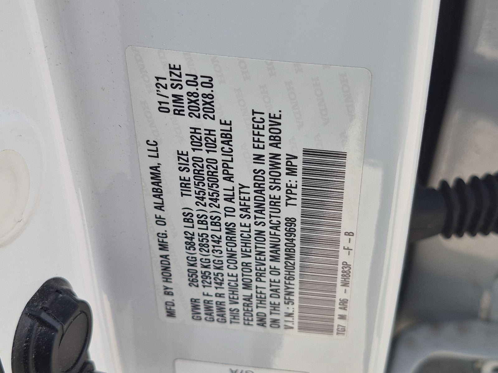 2021 Honda Pilot Elite