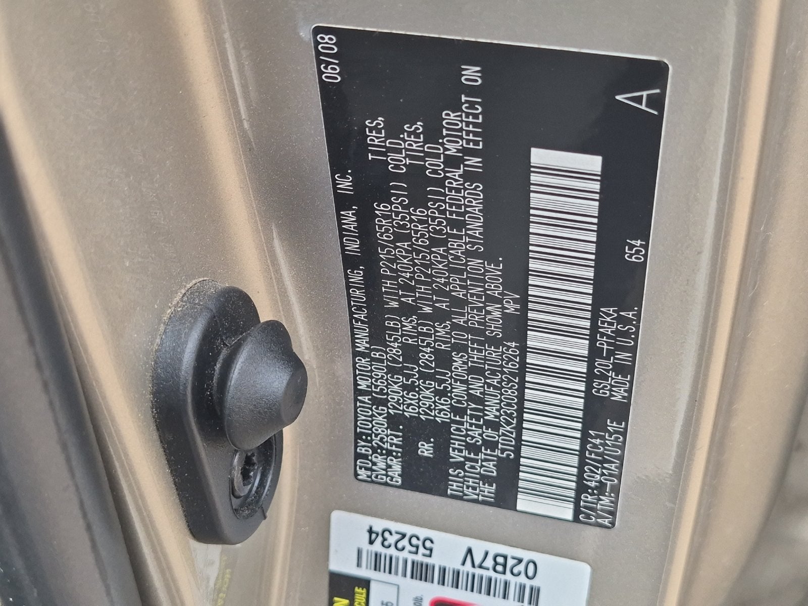 2008 Toyota SIENNA LE