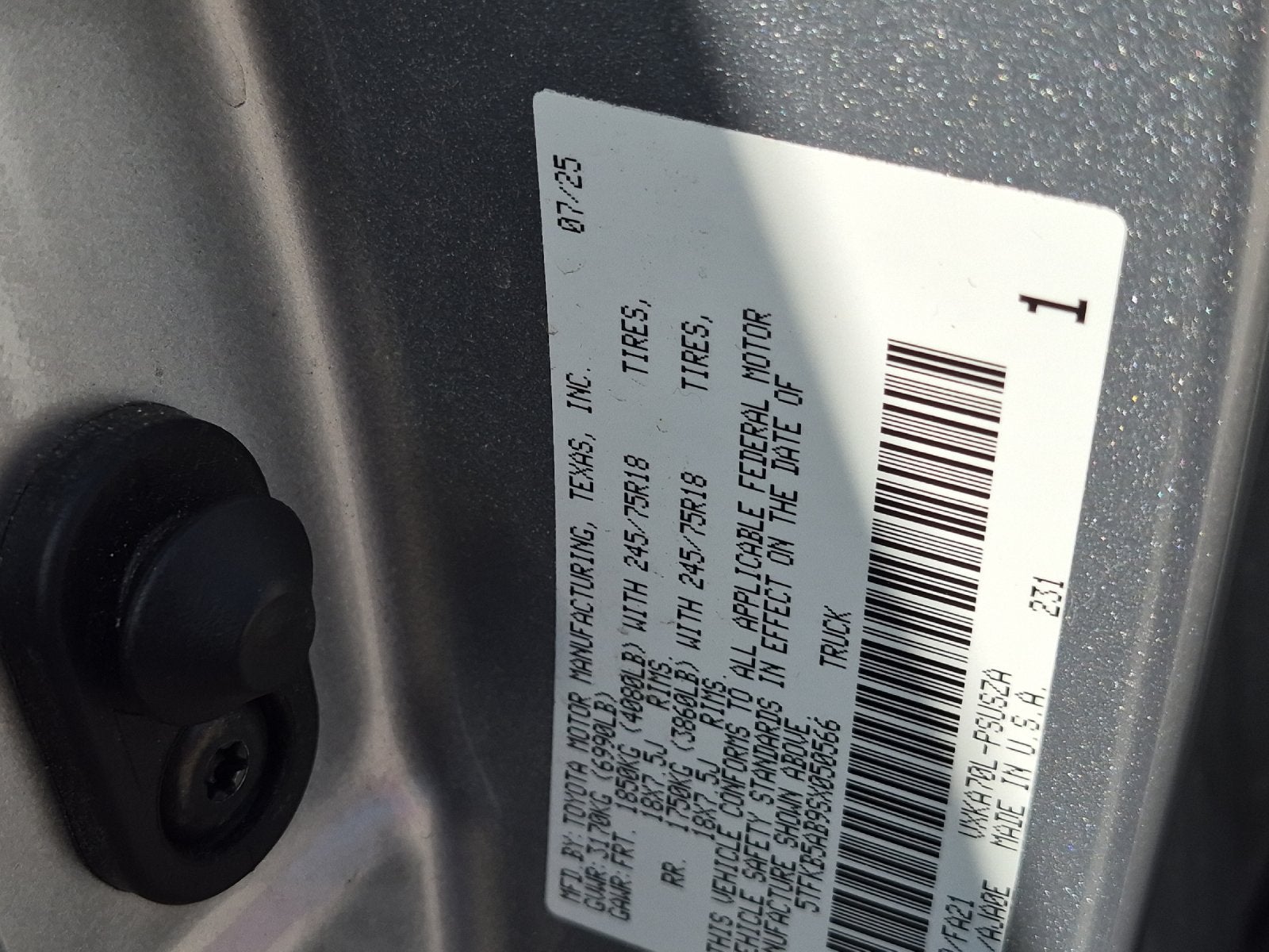 2025 Toyota Tundra SR