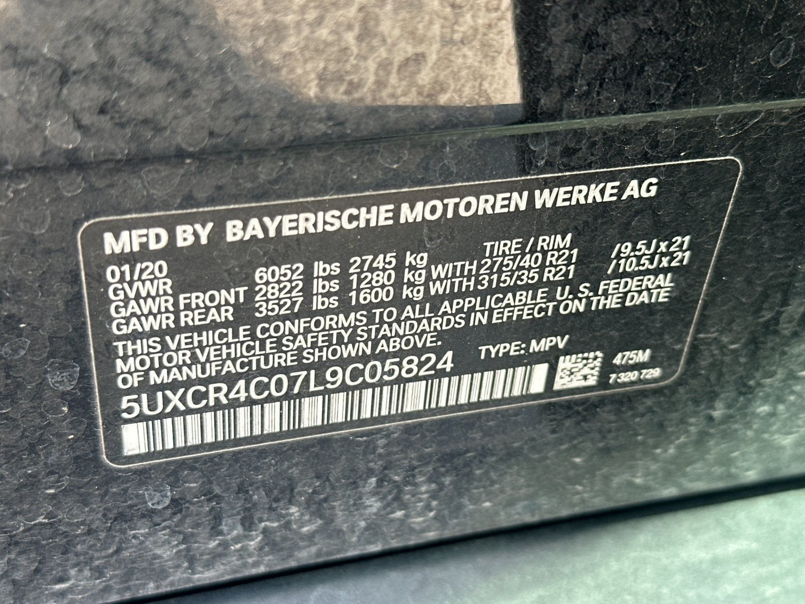 2020 BMW X5 sDrive40i