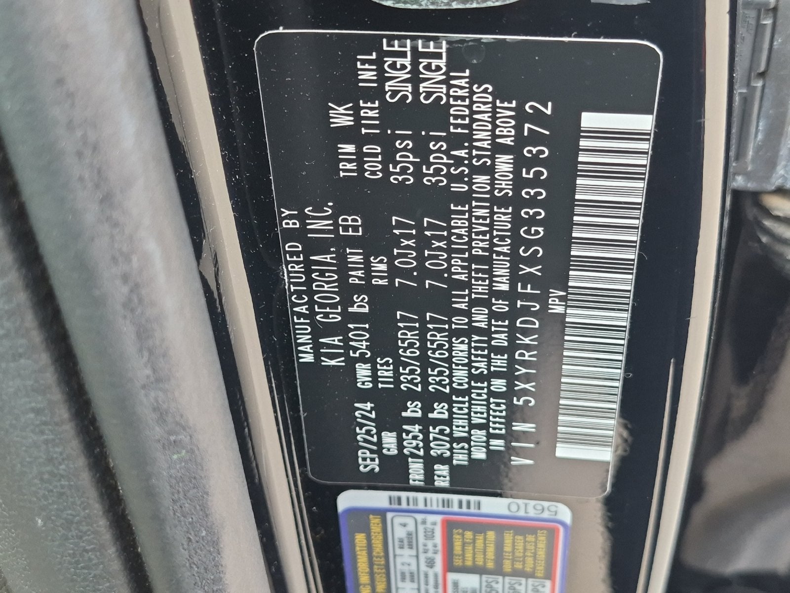 2025 Kia Sorento X-Pro SX Prestige
