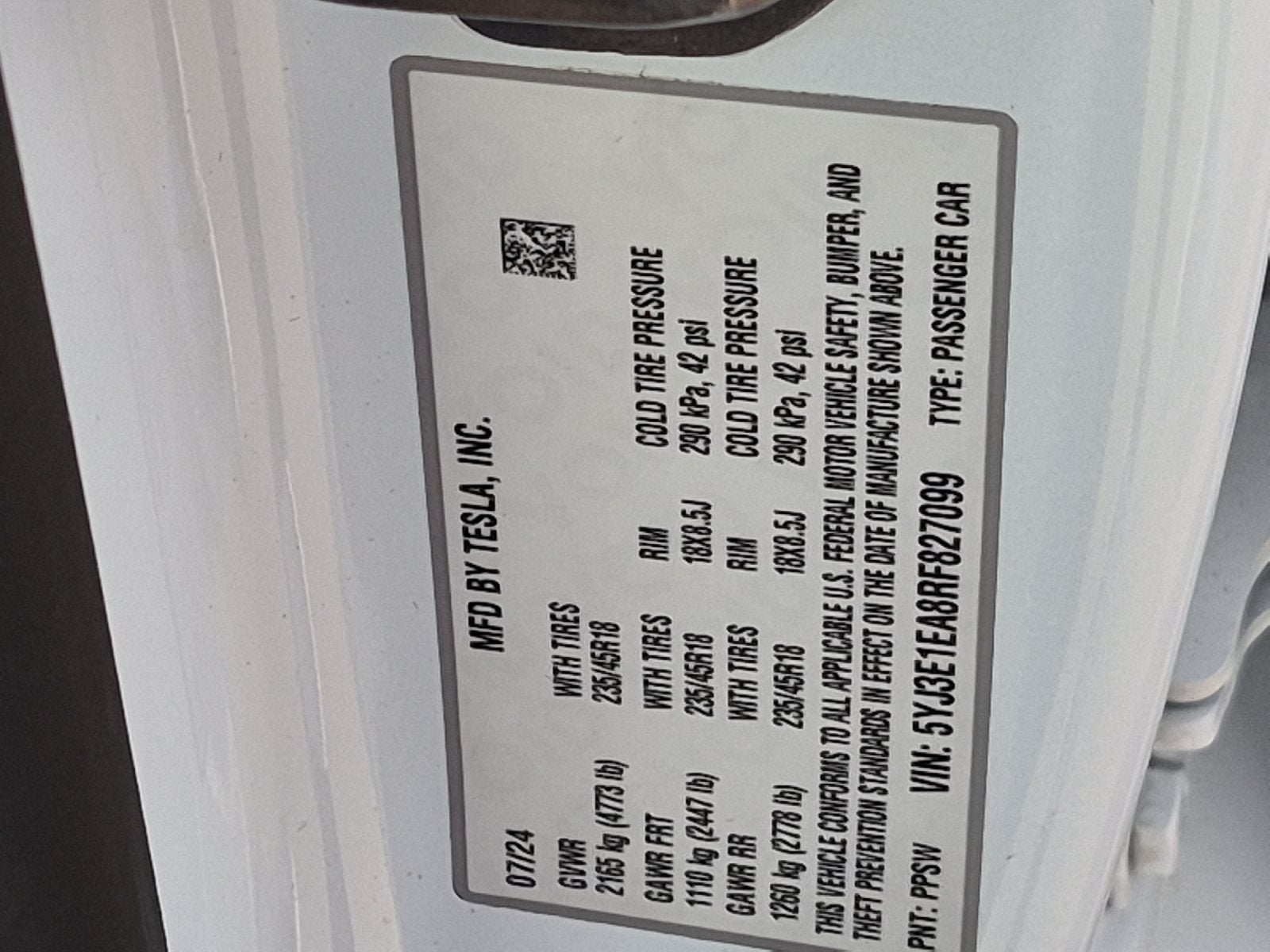 2024 Tesla Model 3 Base