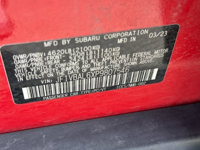 2023 Subaru WRX Limited
