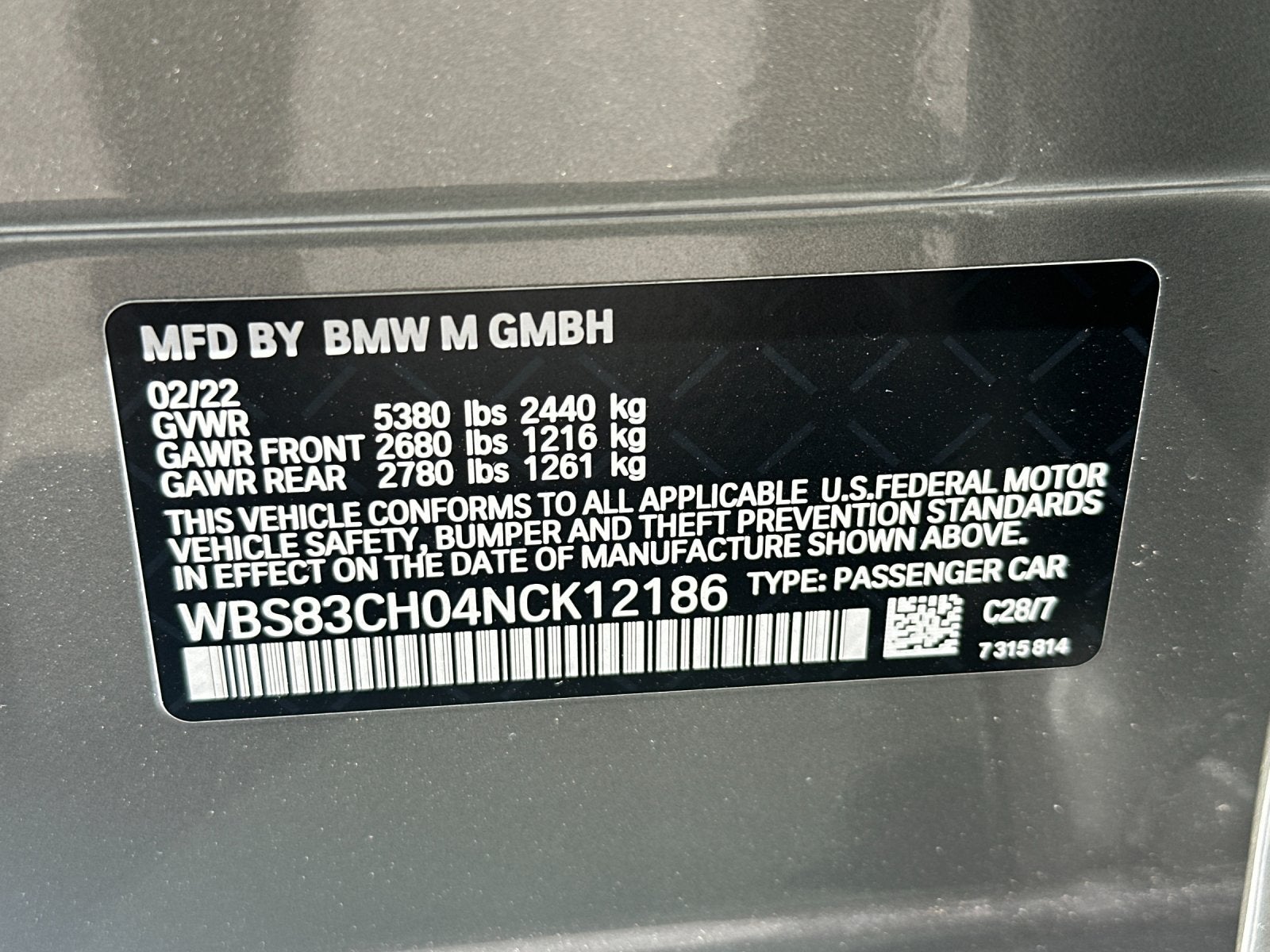 2022 BMW M5 Base
